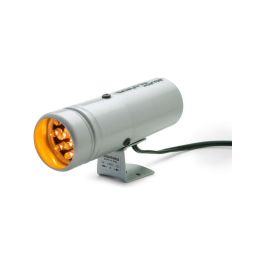 Auto Meter Shift Light, 12 Amber Led, Pedestal, Silver, Super-Lite