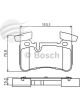 Bosch Brake Pad Rear Set Mercedes C63 Amg W204,212,218 R230